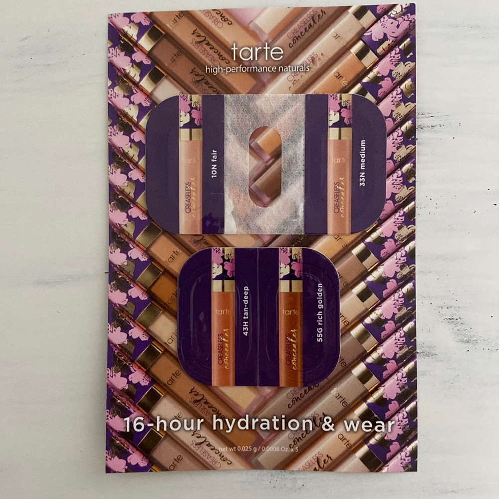 FREE with purchase Tarte Creaseless concealer sample